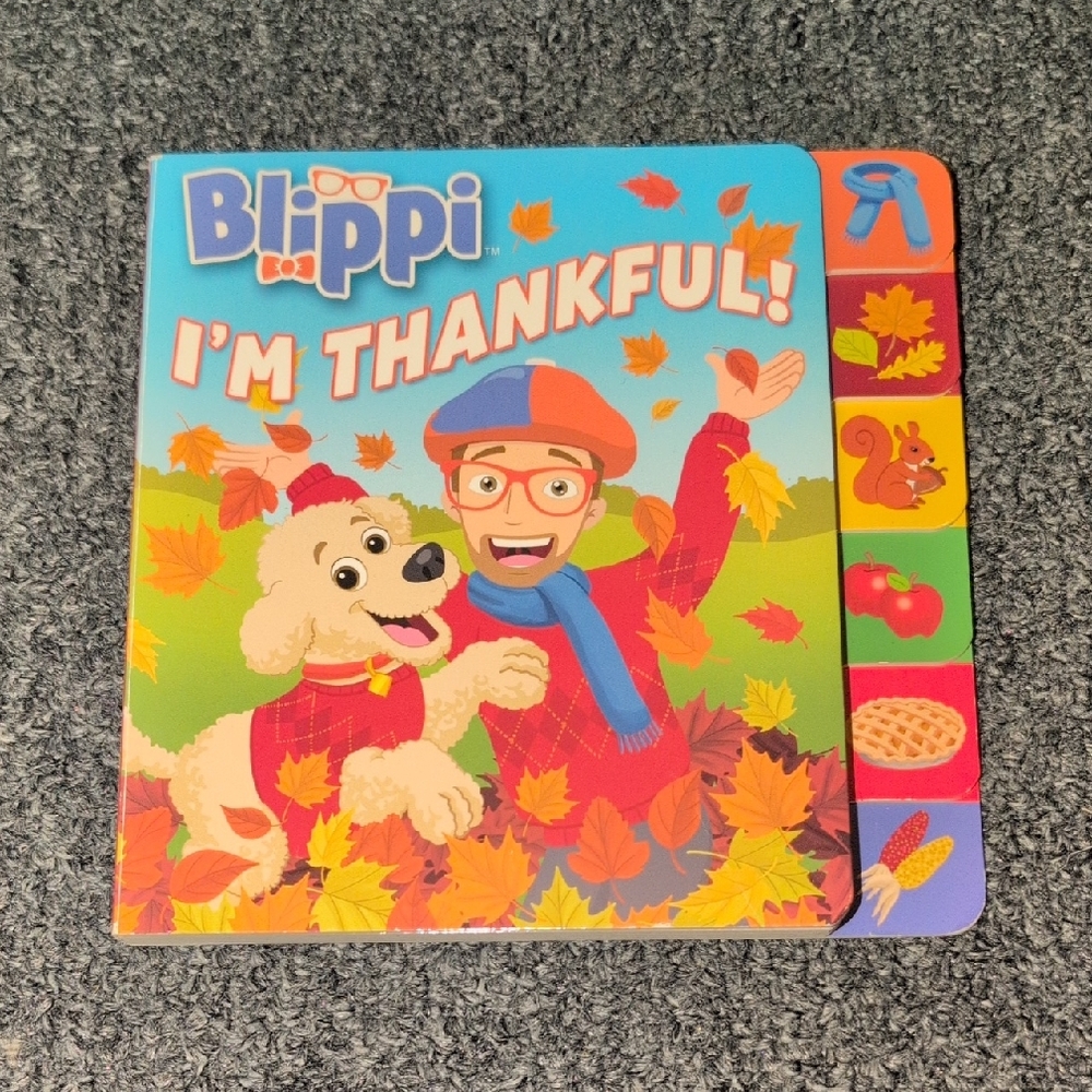 Blippi I'm Thankful! Children's Board Book - Bright Fall Colors